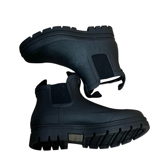 Everlane Women's The Pull-On Chelsea Rain Boots Waterproof Black Size 9 NWOT - Picture 4 of 13